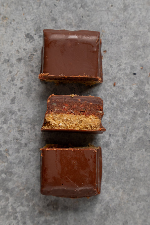 Bio Raspberry Dessert Bar 50 g 3 Boxen à je 12 Stück (Total 36 Stück) ⚠️ hitzeempfindlich