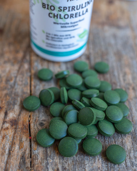 Bio Spirulina & Bio Chlorella Tabletten 45g 90 Stück