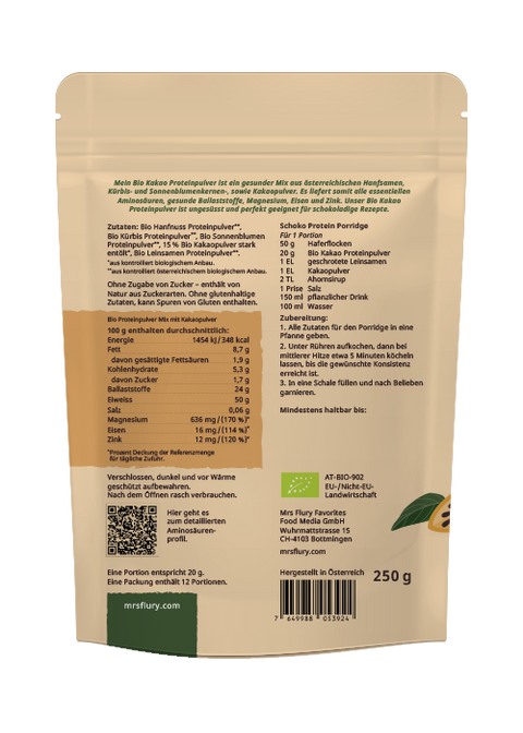 Bio Kakao Protein vegan 250g 50% Protein