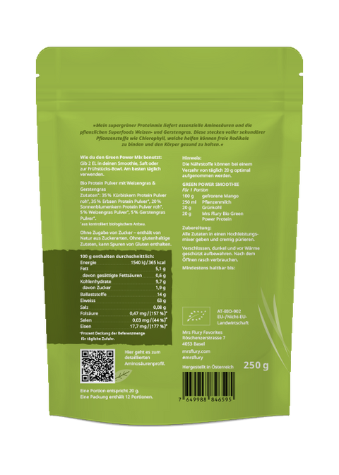 Bio Green Power Protein vegan 250 g