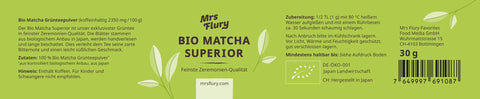 Bio Matcha Superior - Grünteepulver in Premium Qualität