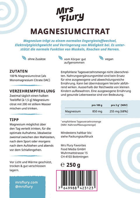 Magnesiumcitrat 250g