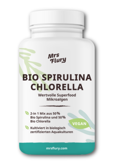 Bio Spirulina & Bio Chlorella Tabletten 45g 90 Stück