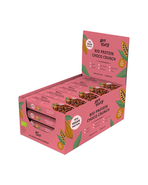 Bio Protein Choco Crunch Riegel 30 g Box mit 15 Stück