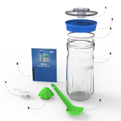 Kefirko Kefir Fermentierer Glas
