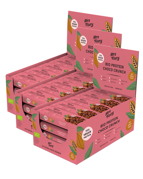 3 Boxen Bio Choco Crunch Riegel 3 * 15 Stück à 30g