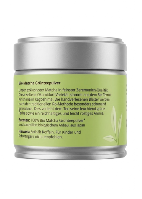 Organic Matcha Okumidori - Superior Quality Green Tea Powder