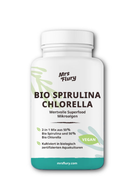 Bio Spirulina & Bio Chlorella Tabletten