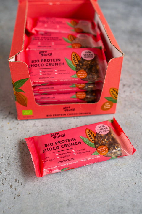Bio Protein Choco Crunch Riegel 30 g Box mit 12 Stück