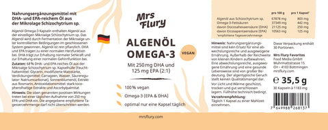 Algenöl Omega-3 Kapseln vegan 75 Stück