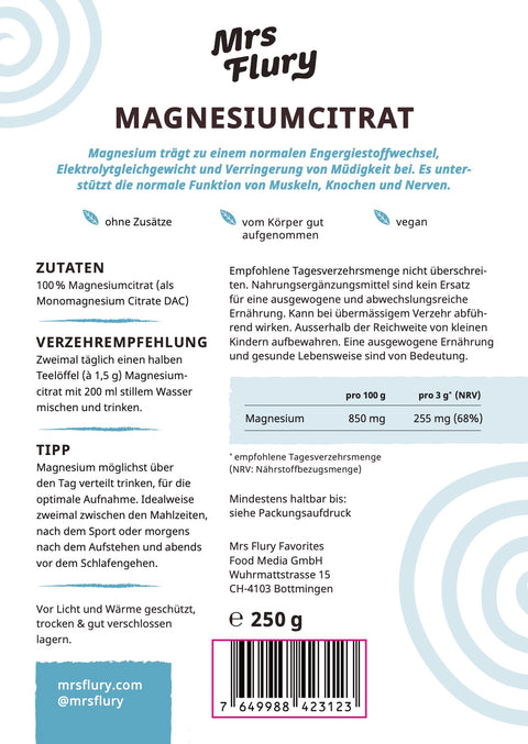 Magnesiumcitrat 250 g