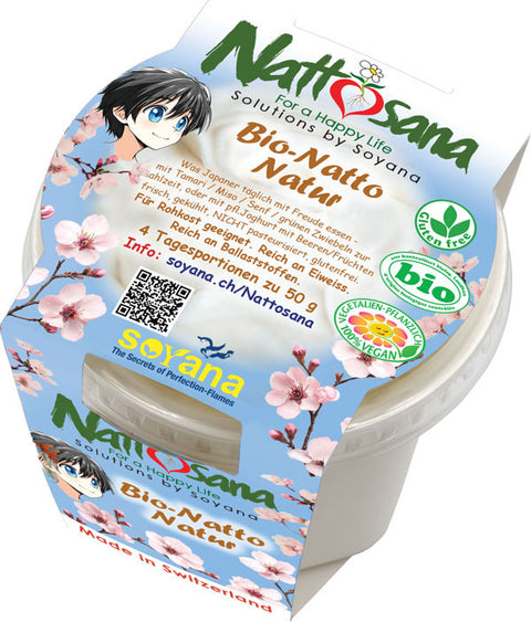Bio Natto Natur Soyana unpasteurisiert 200 g MHD 20.03.26