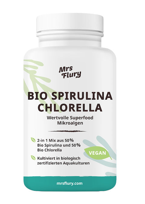 Bio Spirulina & Bio Chlorella Tabletten