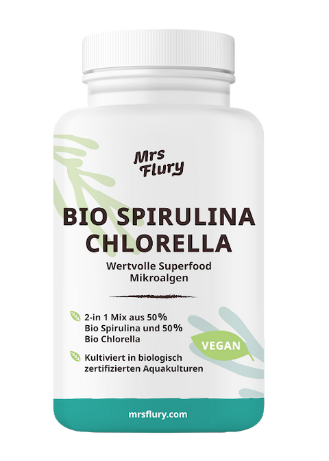 Bio Spirulina & Bio Chlorella Tabletten
