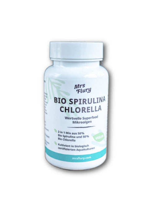 Bio Spirulina & Bio Chlorella Tabletten 45g 90 Stück