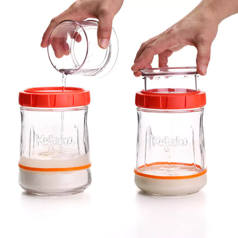 Kefirko Sauerteig Fermentierer Glas