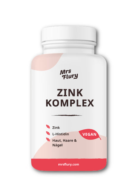 Zink Komplex – mit Zinkbisglycinat & L-Histidin für Haut, Haare, Nägel & Immunsystem
