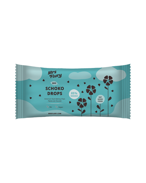 Bio Schoko Drops 85% Kakao - American Style Baking Chips 250g MHD 31.08.2024